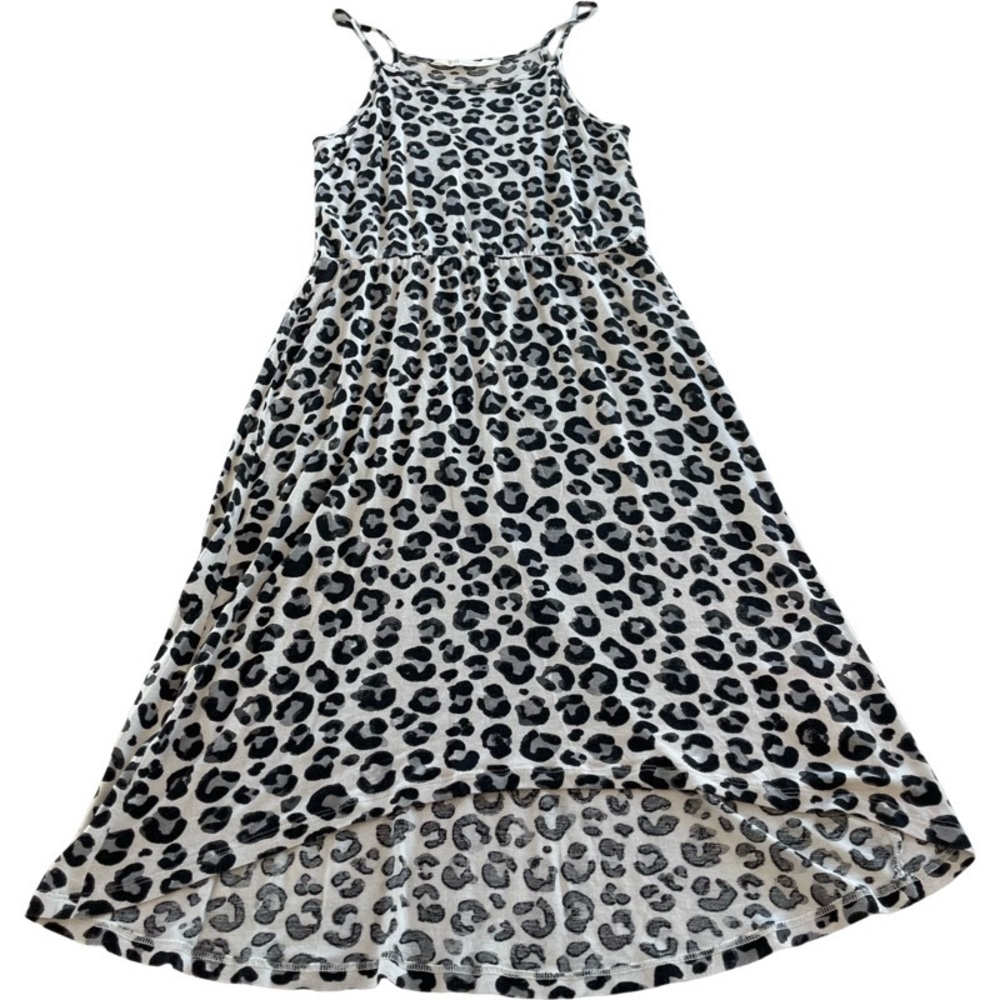 Girls Leopard print summer dress. 10-12
